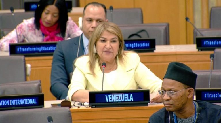Venezuela participa en Cumbre sobre la Transformación de la Educación de la ONU